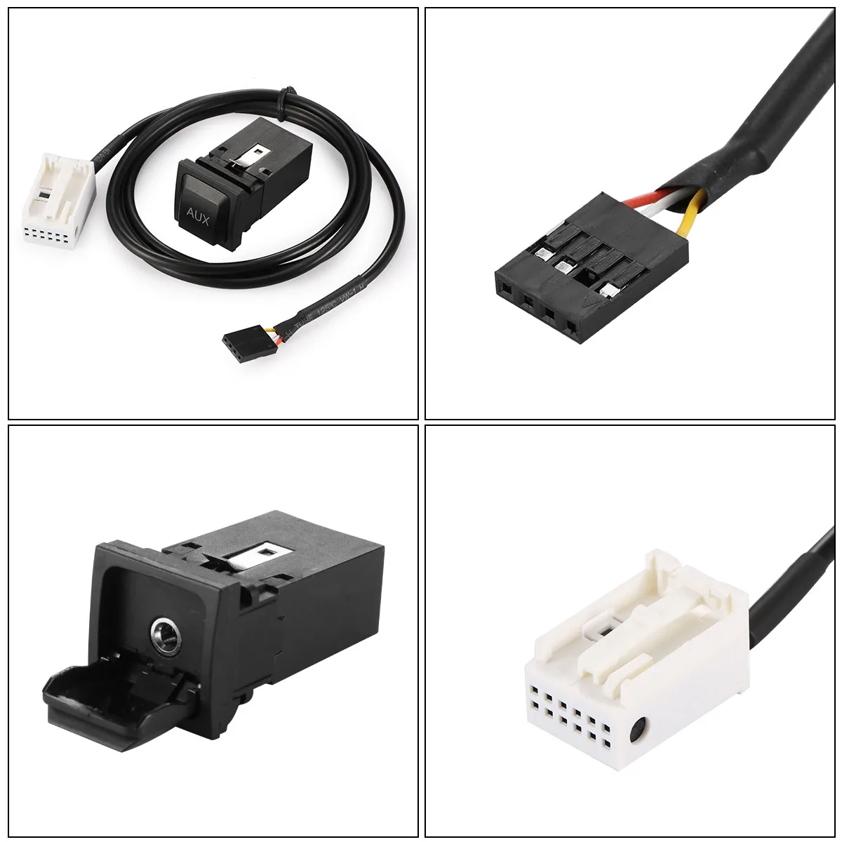 Черный usb-кабель для переключателя AUX кабель Премиум соединительная линия провода выключатель проводки кабель для VW RNS315 RCD510 Magotan L поло Touran