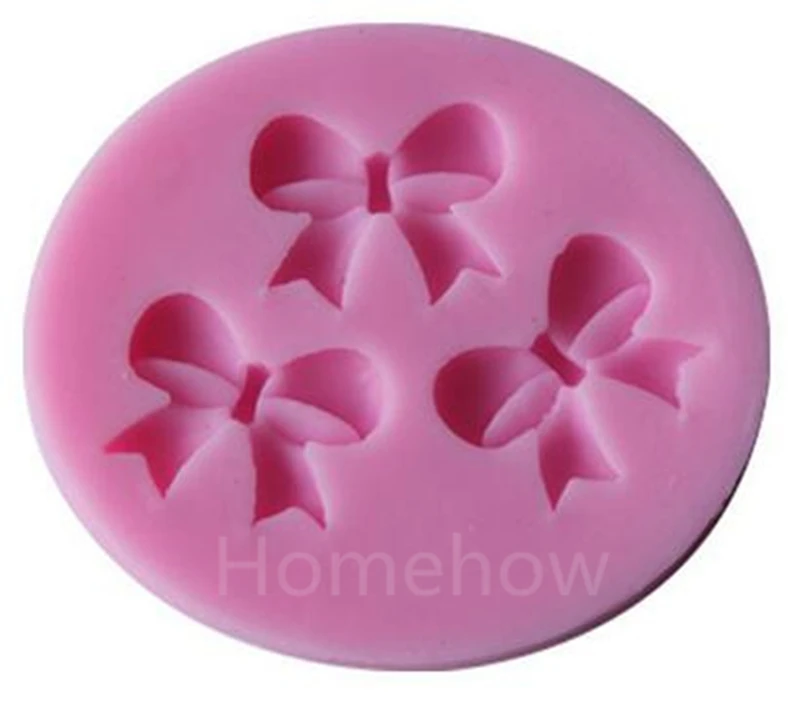 1 шт./лот мини милые галстуки бабочки силиконовая форма для торта 3D шоколадных