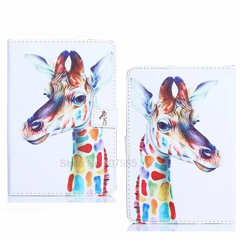 2in1 Printed Case Cover For Philips E Line 3G TLE722G 7 inch Tablet Universal PU 7&quot Leather Stand (No camera hole)+ Gift | Компьютеры