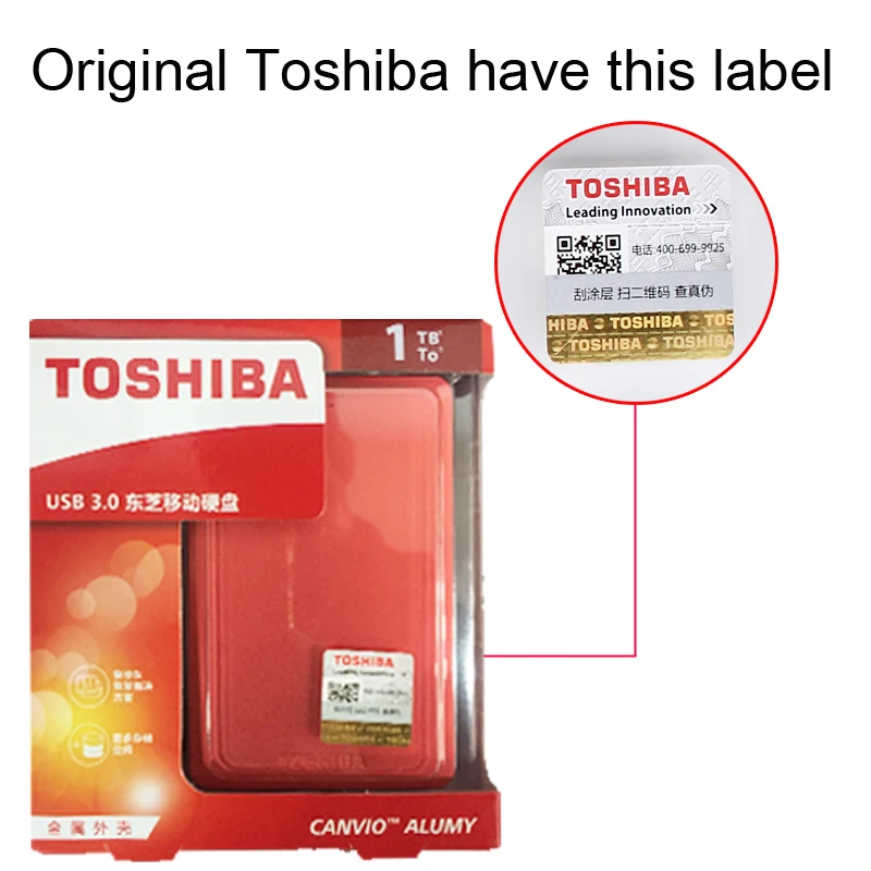 Toshiba Canvio Alumy USB 3.0 2.5&quot 500G/1TB/2TB External Portable Hard Drives HDD Disk Disque Dur Externe2 to Desktop Laptop|external portable