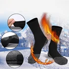 1 пара, Длинные теплые носки с алюминиевым покрытием из термоволокна