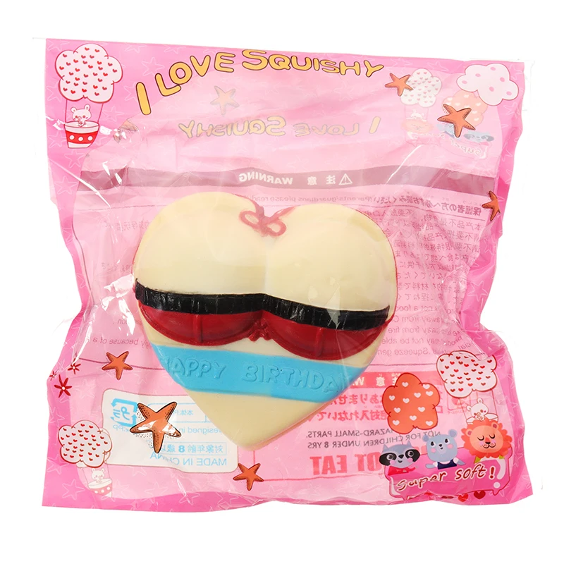 Squishy Soft Любовь Торт замедлить рост Забавные милые игрушки 10*5*11