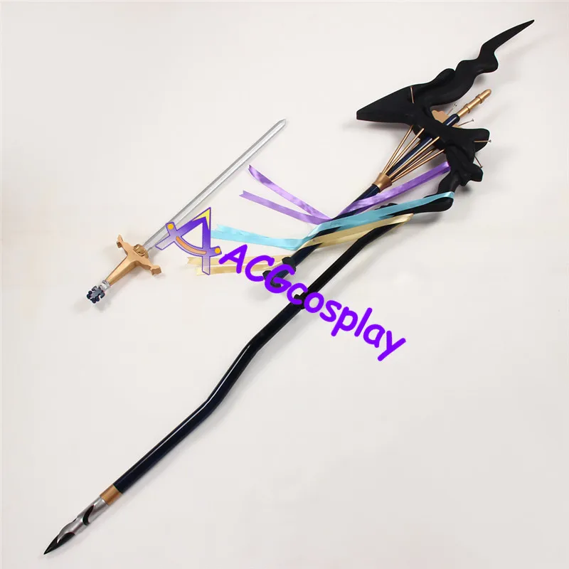 Fate Grand Order Merlin Wand с мечом реквизит для косплея из ПВХ ACG|wand|cosplay propssword cosplay |