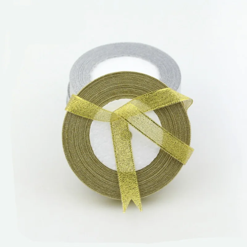 25 ярдов/партия 3/8 дюймов (10 мм)|25 yard|ribbon weddingsilver ribbon |