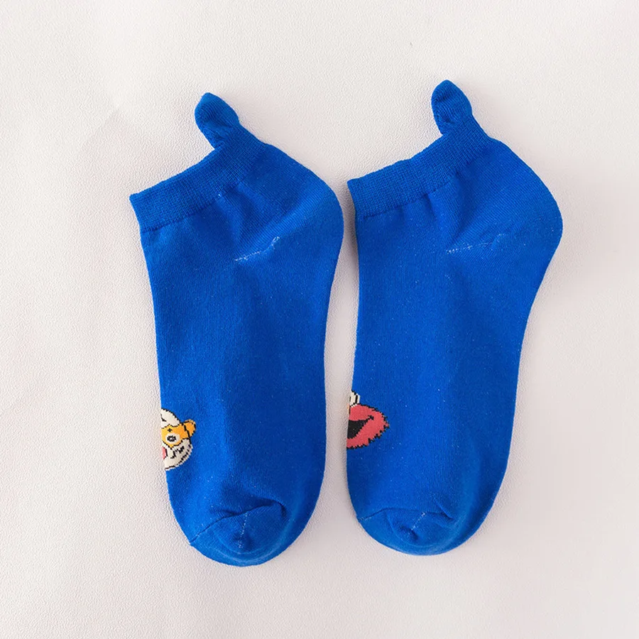 2019 Весна Лето Новые носки башмачки Улица Сезам иллюстрация женские милые