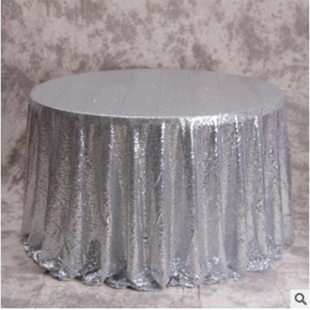 10pcs Silver Sequin Table Runner Wedding Decoration Party Tablecloth Sparkly Events Decora (Silver-12x72in) | Дом и сад