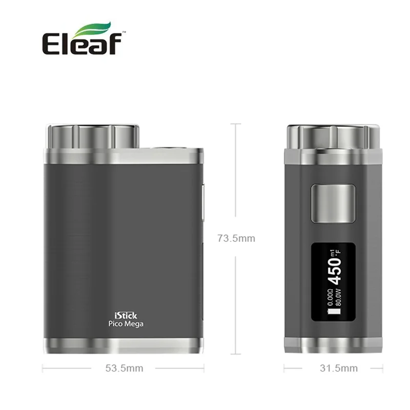 Оригинальный Eleaf iStick Pico Mega батарея мод обновленная версия 18650 26650 коробка для Melo 3