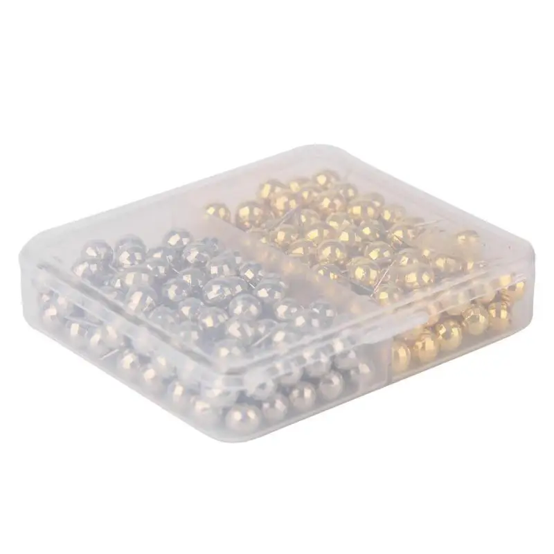 200pcs 6mm 03 400 шт золотого и серебряного цвета, нажимные булавки, разные бумажные карты, пробковые доски, фиксирующие кнопки для большого пальца, канцелярские принадлежности для офиса и школы - Цвет: 200pcs 6mm 03