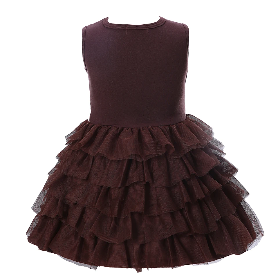 Розничная продажа кофейное вечернее платье Cutestyles с блестками для девочек