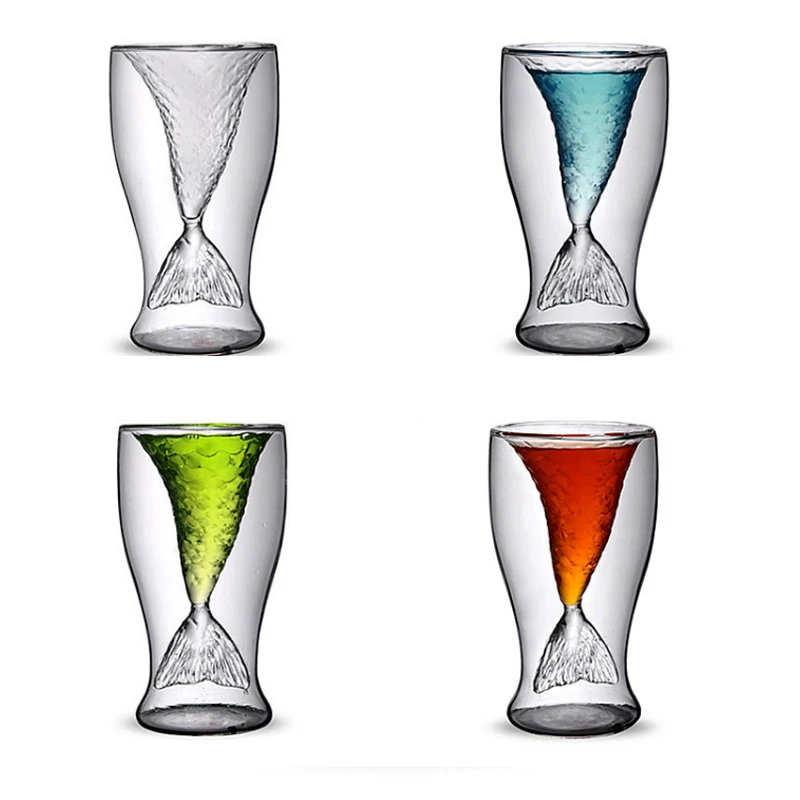 Чашка русалки с двойным остеклением высокое качество дизайн веселая вечеринка