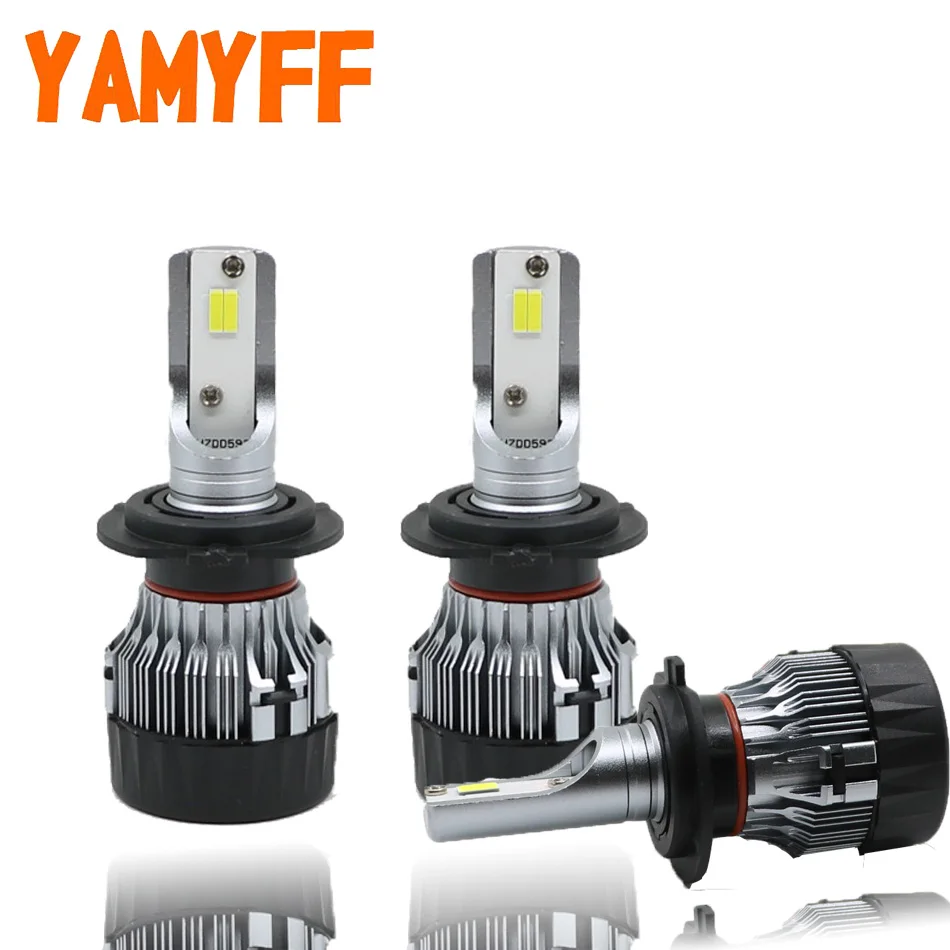Автомобисветильник фара YAMYFF светодиодная мини H7 линза проектора светодиодный