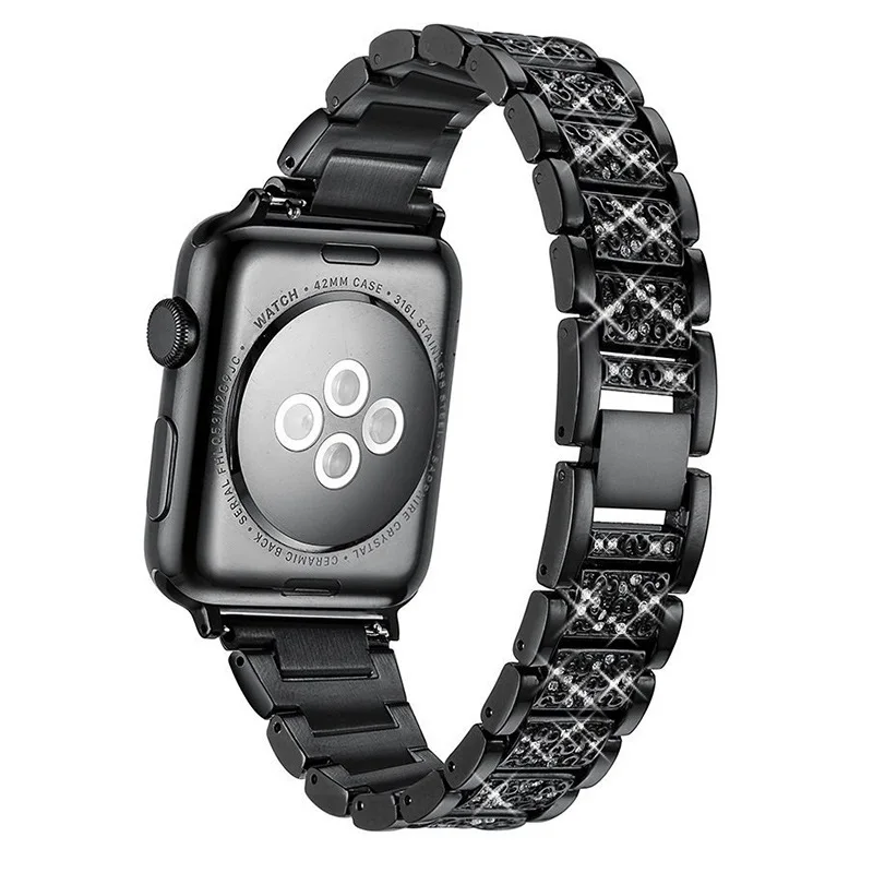 Essidi For Apple Watch Series 5 4 3 2 1 Smart Bracelet Strap 38 40MM 42 44MM Stainless Steel Wrist Strap Band For Iwatch Clasp