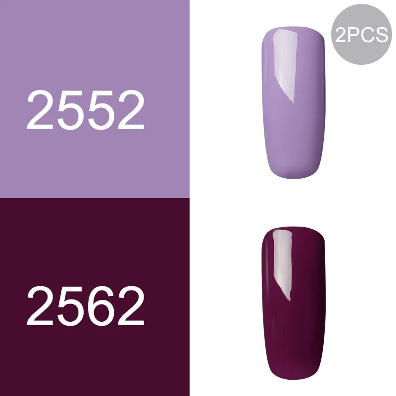 2pcs42 ROSALIND набор гель-лаков UV Vernis полуперманентный праймер верхнее покрытие 7 мл полигель-лак для маникюра - Цвет: 2pcs42