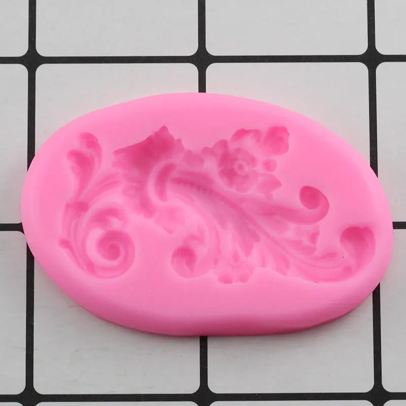 Сахарное ремесло винтажная рельефная граница силиконовая форма для помадки