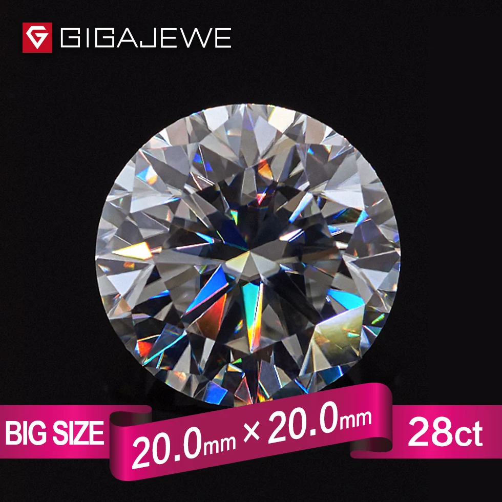 GIGAJEWE 12 мм 6ct цвет GH круглая огранка камень Муассанит DIY Драгоценный Камень Подвески DIY бусины для изготовления ювелирных изделий Мода подарок девушке