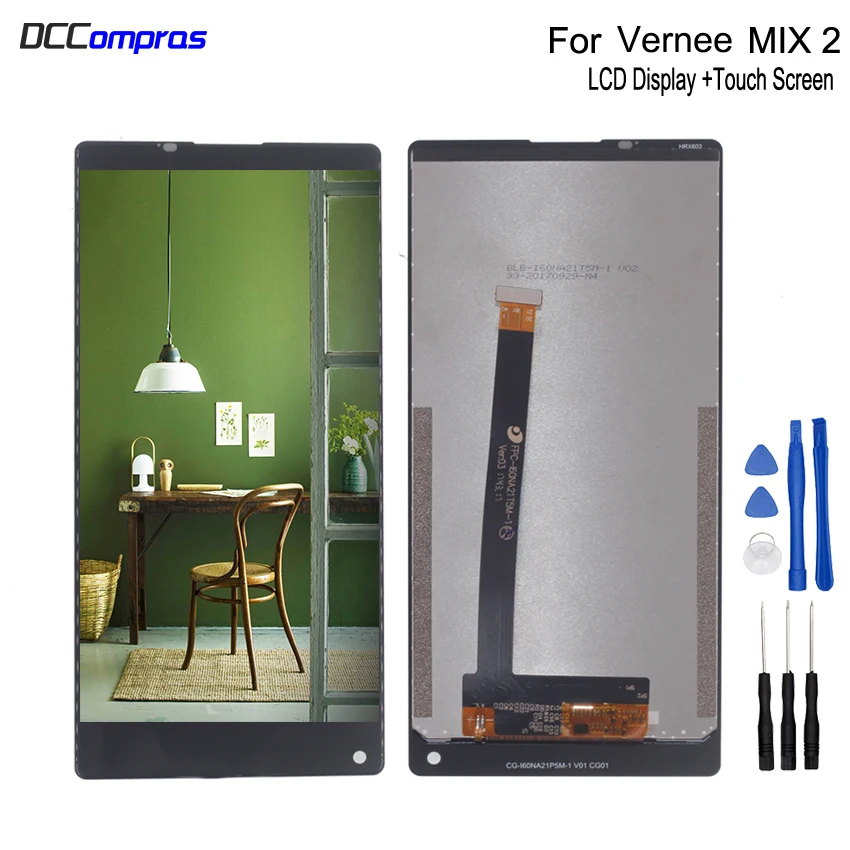 Оригинал для Vernee Mix 2 ЖК дисплей Дисплей кодирующий преобразователь сенсорного