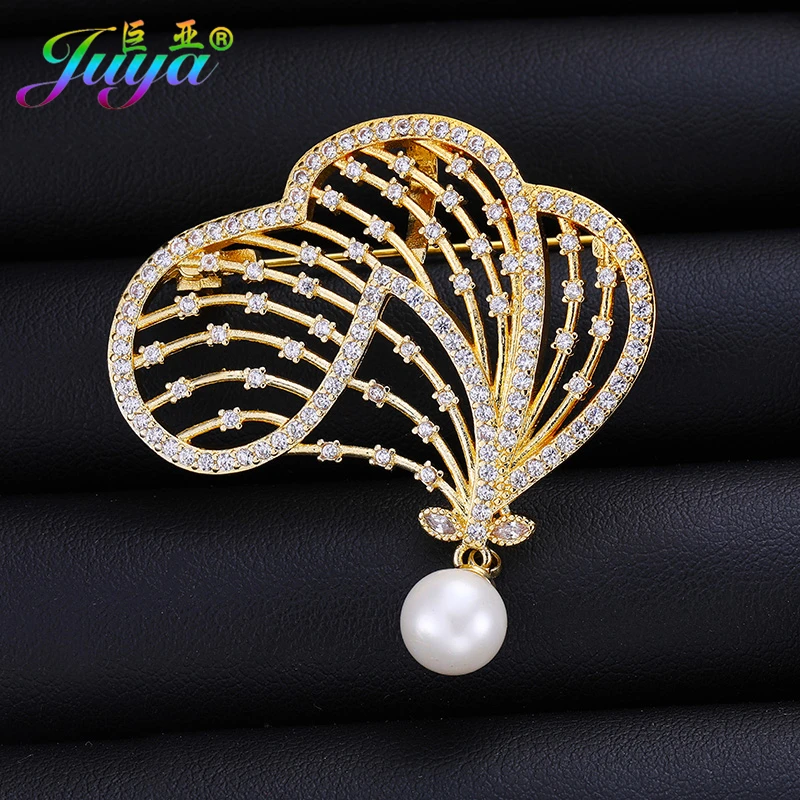 2017 модные Кристаллы Стразы Ali Moda жемчуг золотой цветок булавка для лацкана