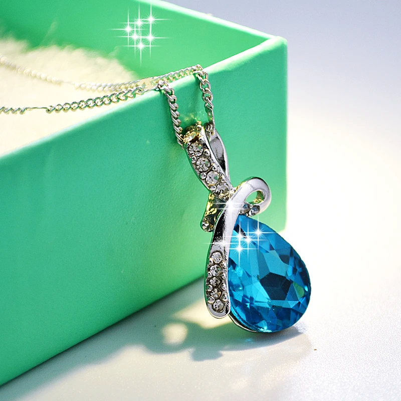 Ожерелья и подвески в форме капли воды ювелирные изделия из золота серебра