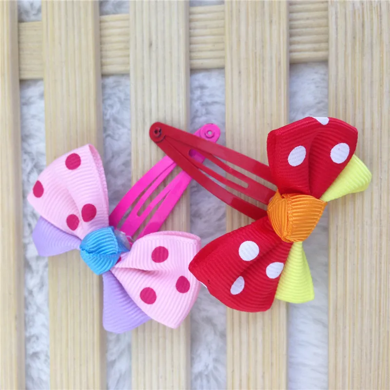 Лента для волос с бантом в горошек 2 дюйма 20 шт./лот |