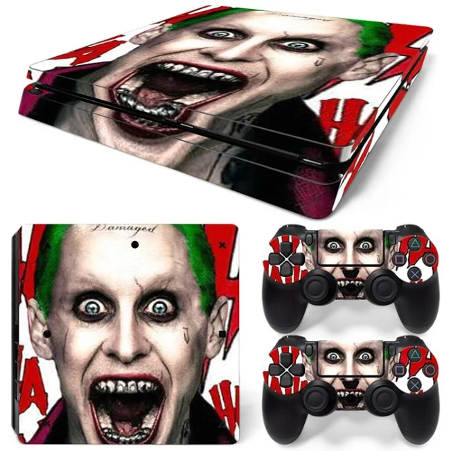 Джокер различных шаблон для PS4 Slim Decal наклейку кожи всего тела для PS4 Slim консоли и 2 Пульты ДУ для игровых приставок