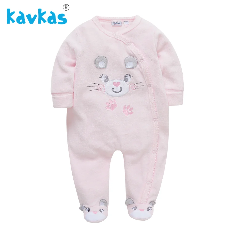 PY1150 Kavkas/Детские комбинезоны; зимние теплые хлопковые рождественские комбинезоны с длинными рукавами для новорожденных девочек; Roupas De Bebes - Color: PY1150