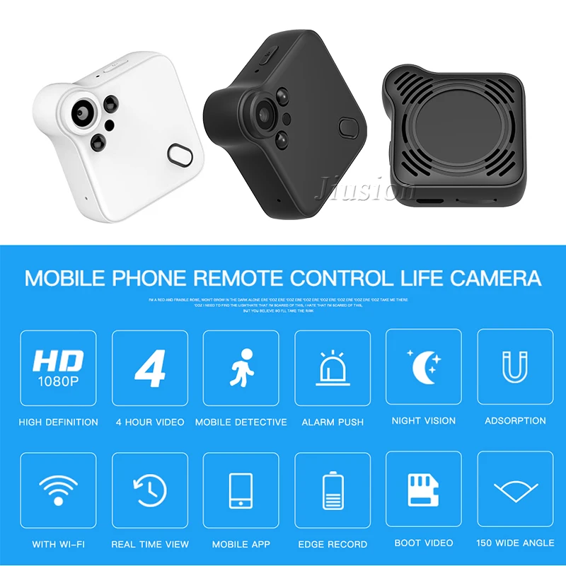 C1S WiFi мини камера FHD 1080P видеокамера ночное видение датчик движения IP веб