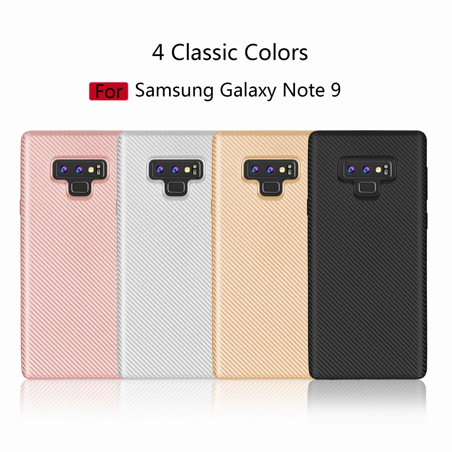 Для Samsung Galaxy Note 8/Note 9 чехол Модный тонкий мягкий из углеродного волокна ТПУ