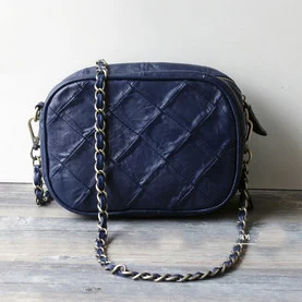 Натуральная кожа небольшой ручной работы из мягкой овчины женщины сумку