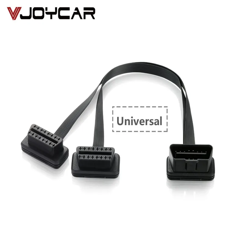 Автомобильный диагностический разъем OBD2 Hud ODB кабель 16 Pin 1 штекер контактный 2