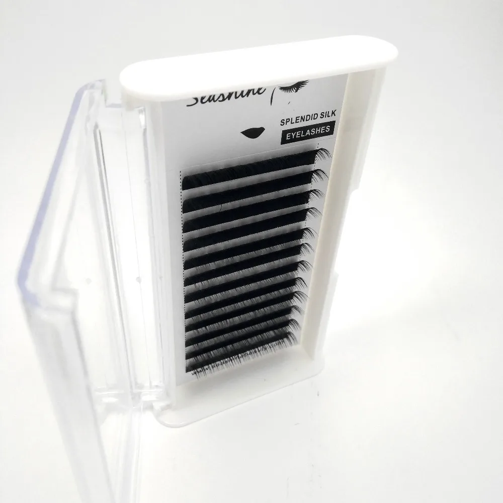 

False lash Individual Eyelash 12 lines 8-15mm C/D/L curl synthetic mink natural mink individual eyelash extension free shipping