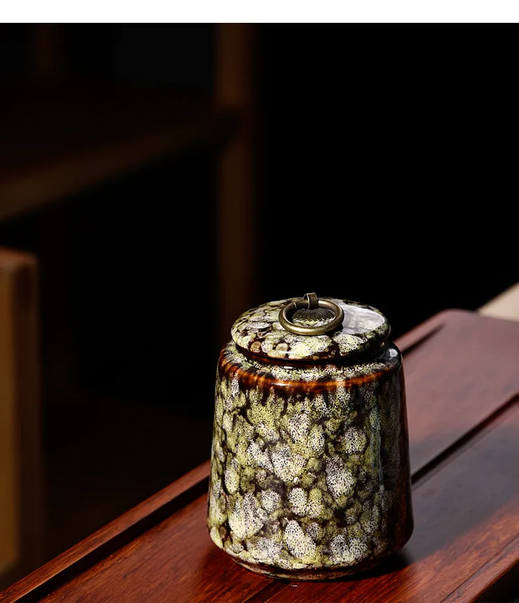 Jia-gui luo Ge Yao keramische theedoos collectie box Pu'er Tie Guanyin