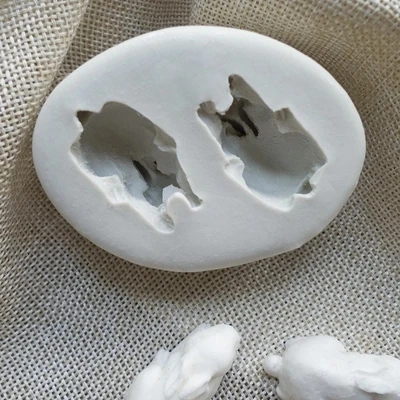 Силиконовые формы для мыла в виде кролика форма глины шоколадных конфет свечи