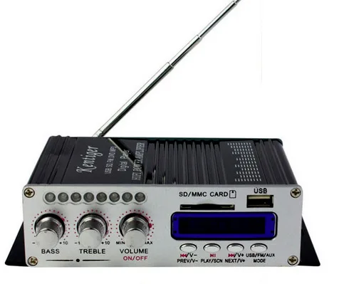 Hi Fi HY502 аудио усилитель мощности USB MP3 DVD CD FM SD цифровой плеер для мотоцикла авто