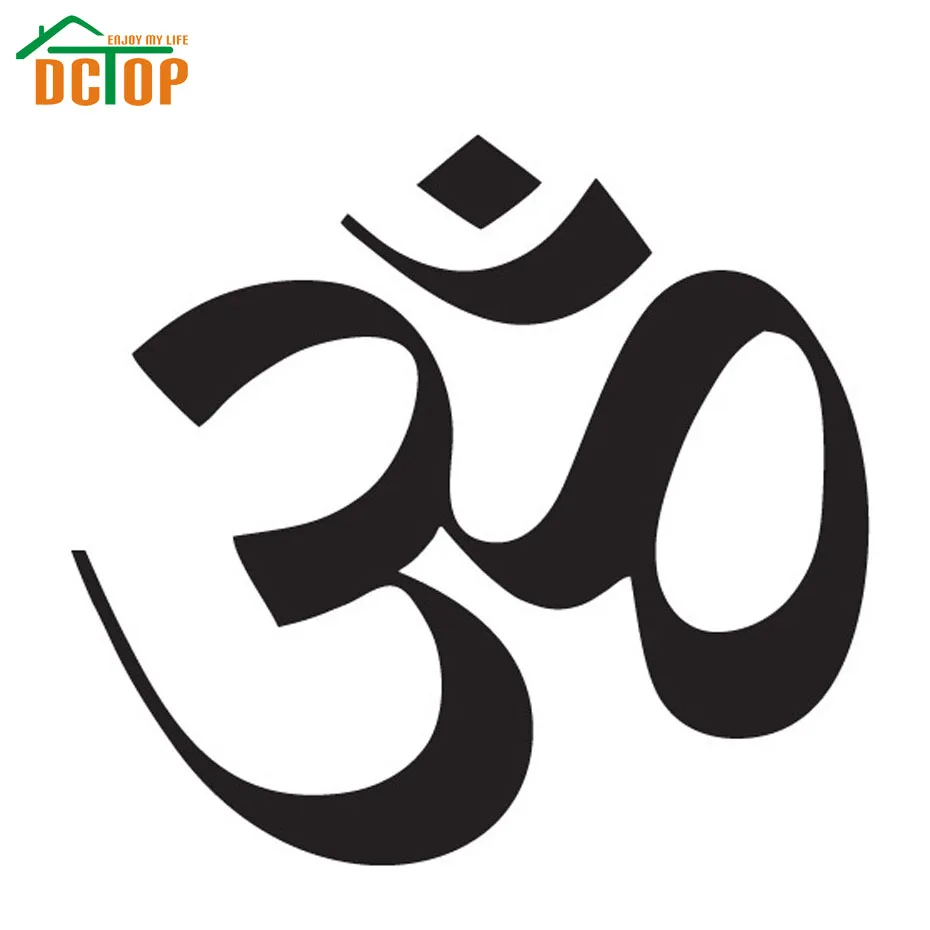 Фото DCTOP Горячие Продажи ОМ Знак Стикер Yoga Съемный Home Decor Гостиная Искусство Фрески DCTOP Горячие Продажи ОМ Знак Стикер Yoga Съемный Home Decor Гостиная Искусство Фрески