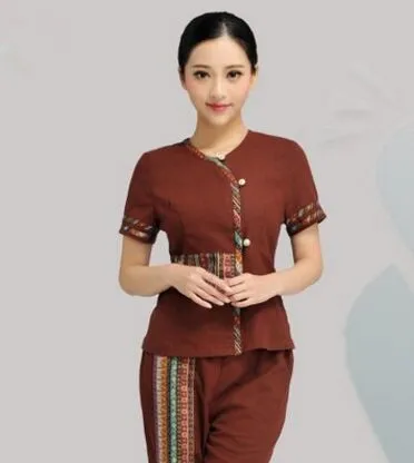 

coffee spa clothing for women beauty spa uniform salon foot tub uniform for women SPA technician uniforms