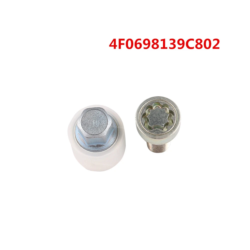 4F0698139C802 802 до 804#807 до 810 4F0698139C штамп "B C D G H J L" для Audi A3 A4 A6 для Skoda x2 колесный замок болт для замка и ключ код инструмента - Цвет: 4F0698139C802