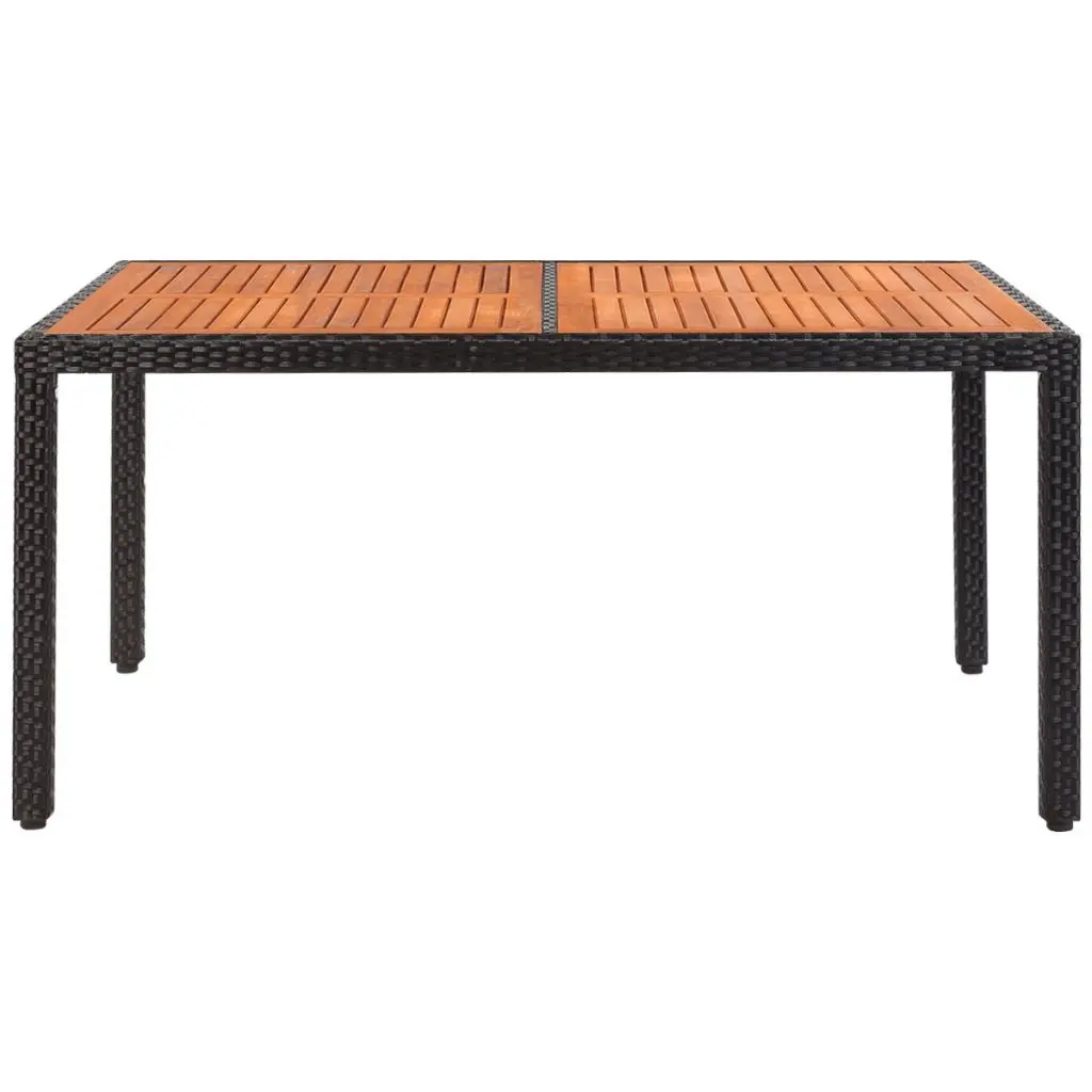 VidaXL открытый стол поли ротанга акации Топ 59 &quotх 35 4&quot х 29 5&quot|outdoor table|table outdoorwood