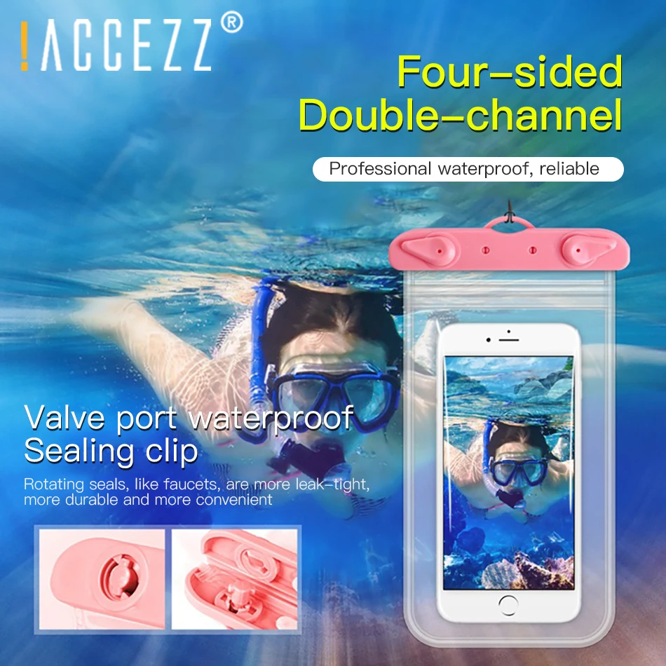 ! Водонепроницаемый чехол ACCEZZ для плавания сухая сумка защитный водных видов