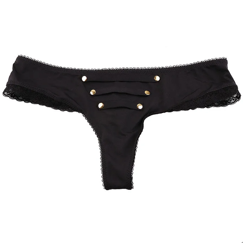 1PCS High Quality New Multicolor Sexy Women Button Thongs Girls Low Rise Lace G-String Underwear For Ladies T-Back Hot Sale XS-L |