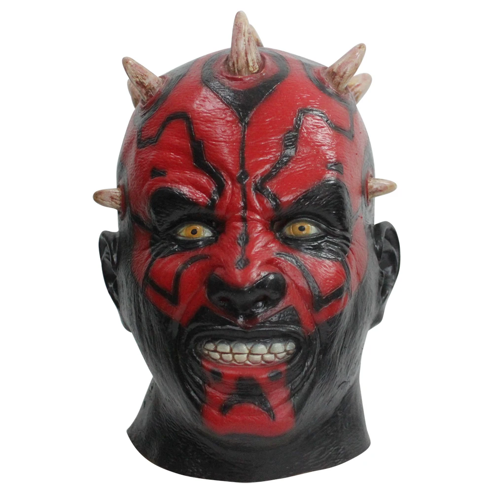 Латексная Маска Darth Maul костюм из Звездных войн женская маска для
