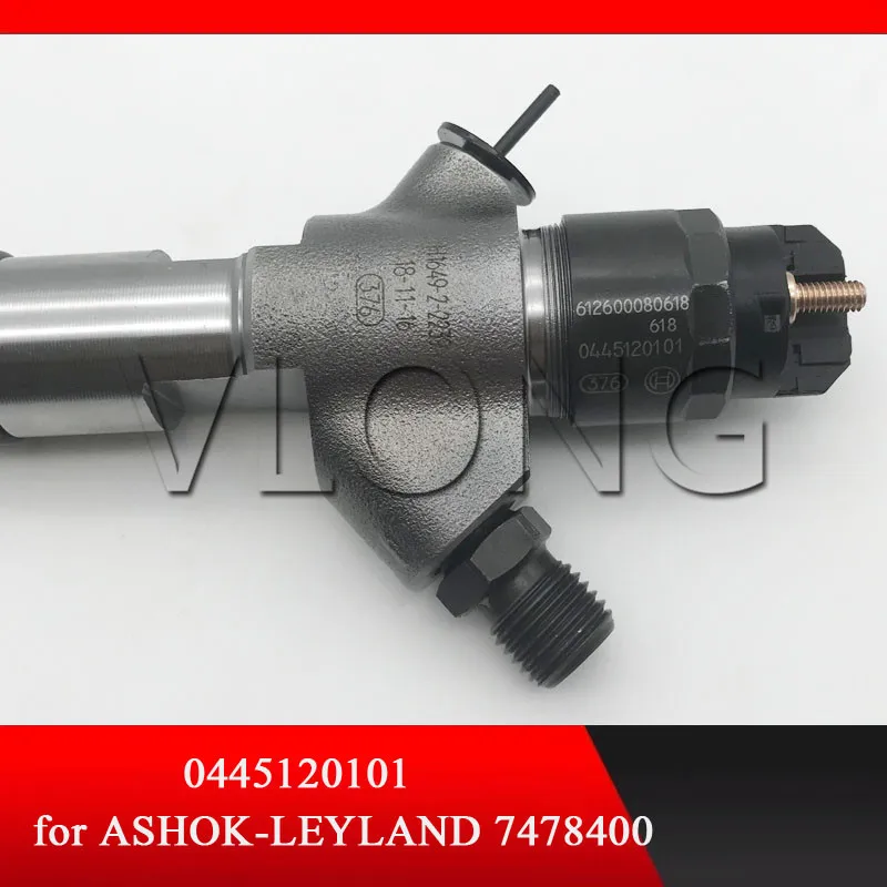 Common rail Фюле инжектор 0445120101 для ASHOK LEYLAND 7478400 QUANCHAI|Топливный инжектор| |
