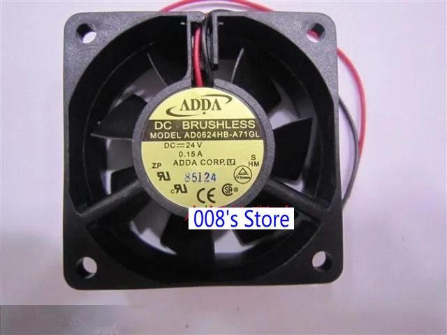 

New CPU Cooler Fan For AD0624HB-A71GL 6025 6cm 60mm DC 24V 0.15A S HM 2 Wire DC Brushless Axial Server Inverter Cooling