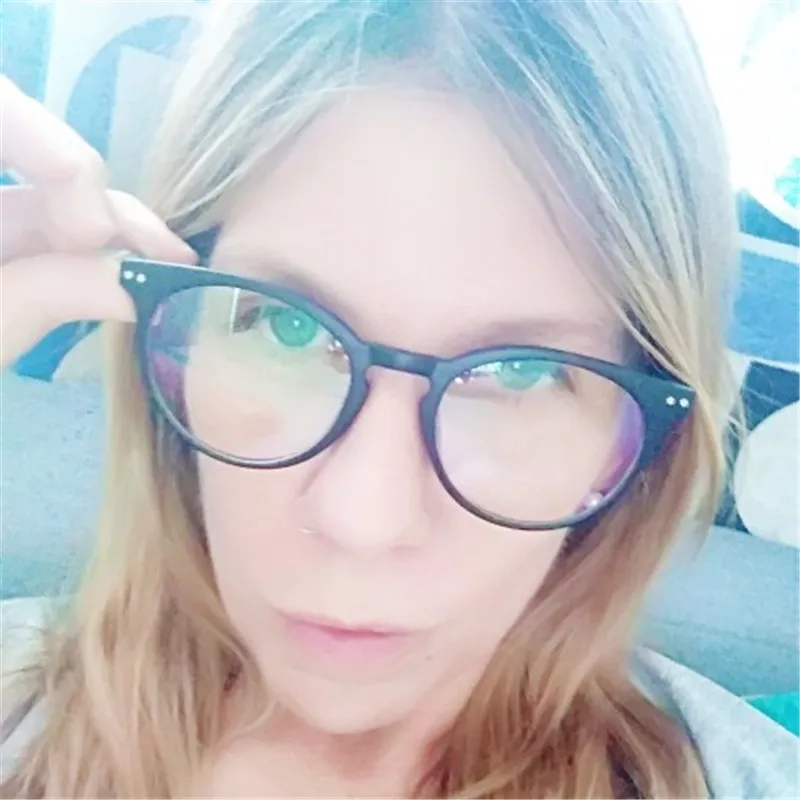 

Higodoy Spectacle Frame Women Cat Eye Glasses Frame Plastic Clear Lens Brand Eyewear Optical Frames Myopia Eyeglasses