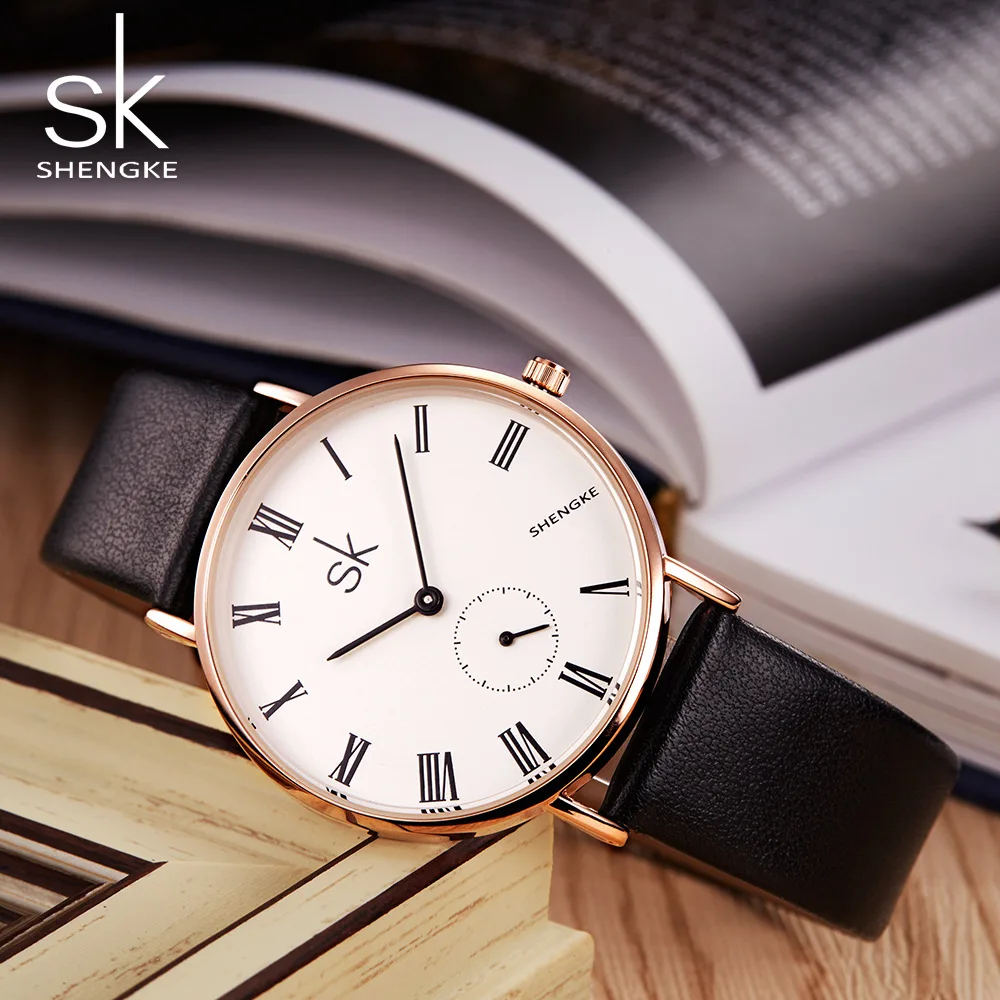 Shengke Women Watch Top Luxury Brand Wristwatches Multifunction Leather Watches Relogio Feminino Quartz Reloj Mujer | Наручные часы