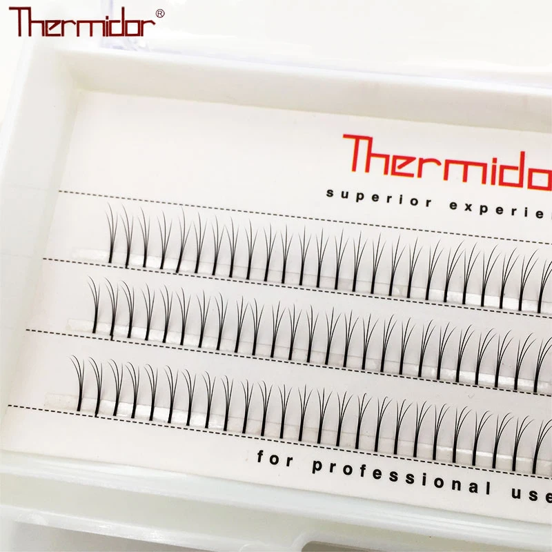 Накладные ресницы Thermidor супер мягкие натуральные легкие из норки индивидуальные