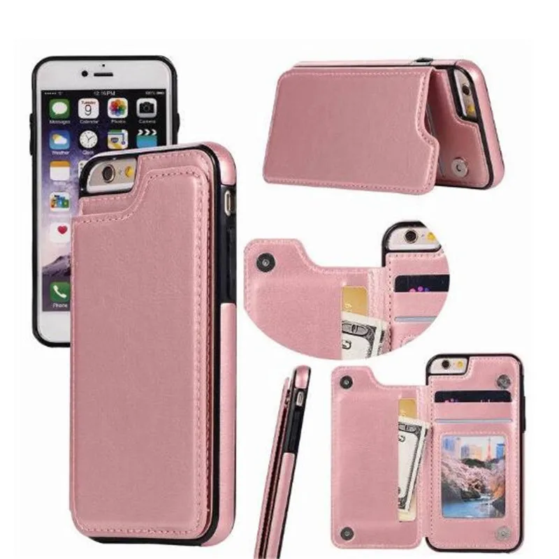 Чехол книжка из искусственной кожи с подставкой и отделением для карт iPhoneXs Xr Max X 8