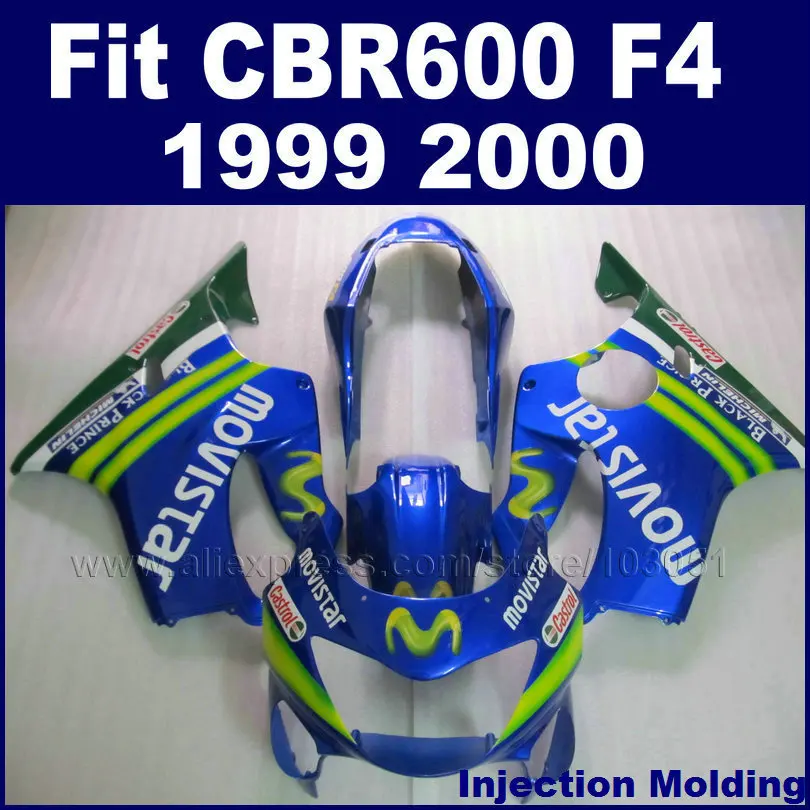 Комплект обтекателей для мотоциклов HONDA CBR600 F4 1999 2000 CBR600F CBR 99 00 600 7 подарков|fairing