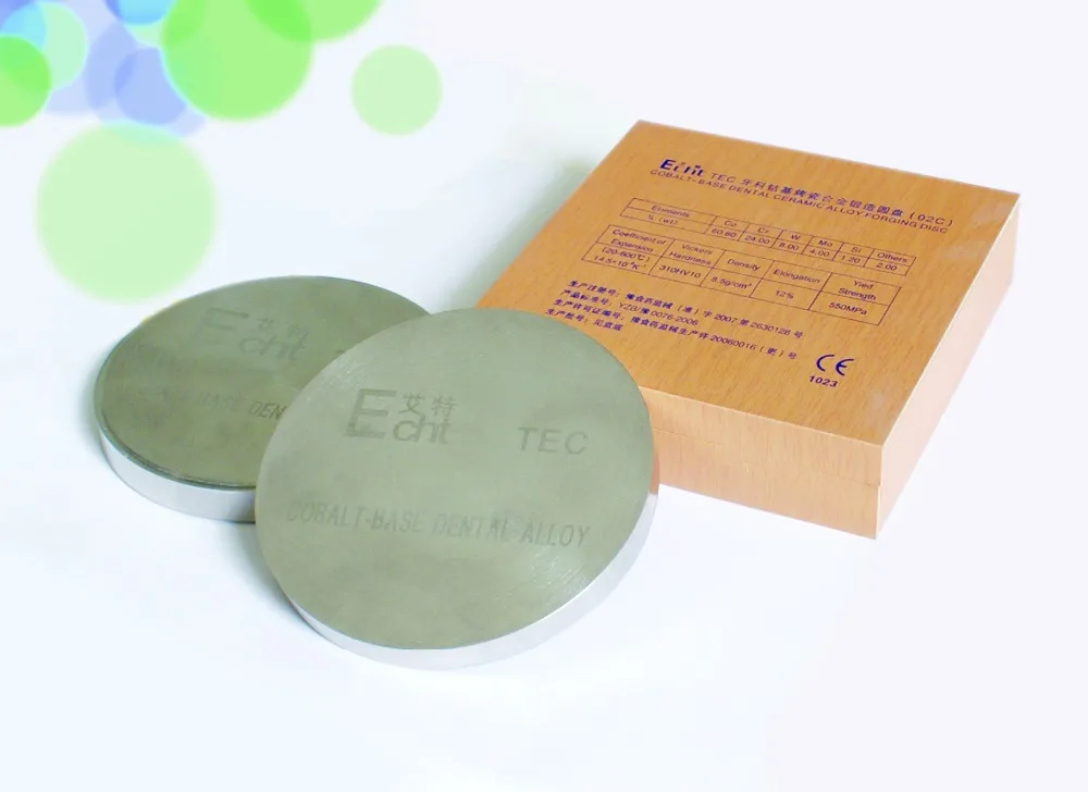 

98x10mm Dental CAD CAM Cobalt Chrome Alloy Milling Blank for Ceramic Porcelain,dental lab material