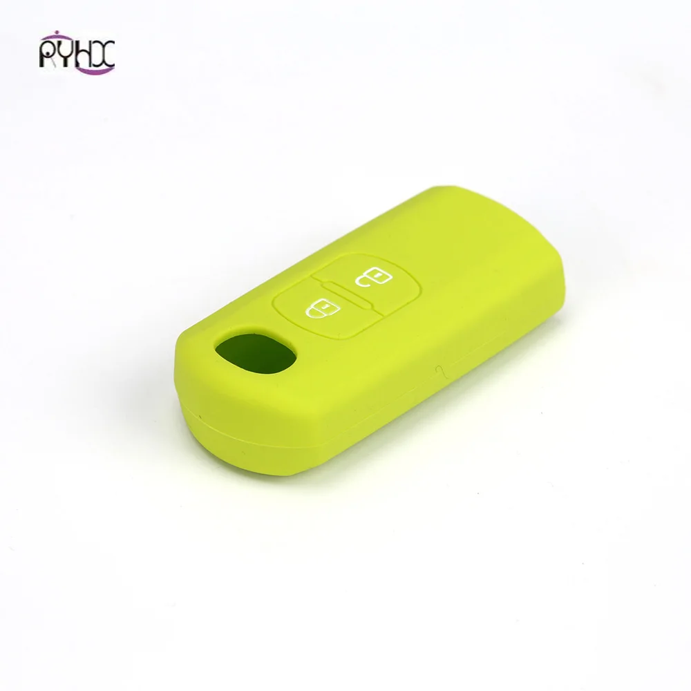 Good grade silicone 2019 2 button smart remote car key holder for 3 6 CX-5 CX-7 CX-9 MX5 rubber cover bag | Автомобили и