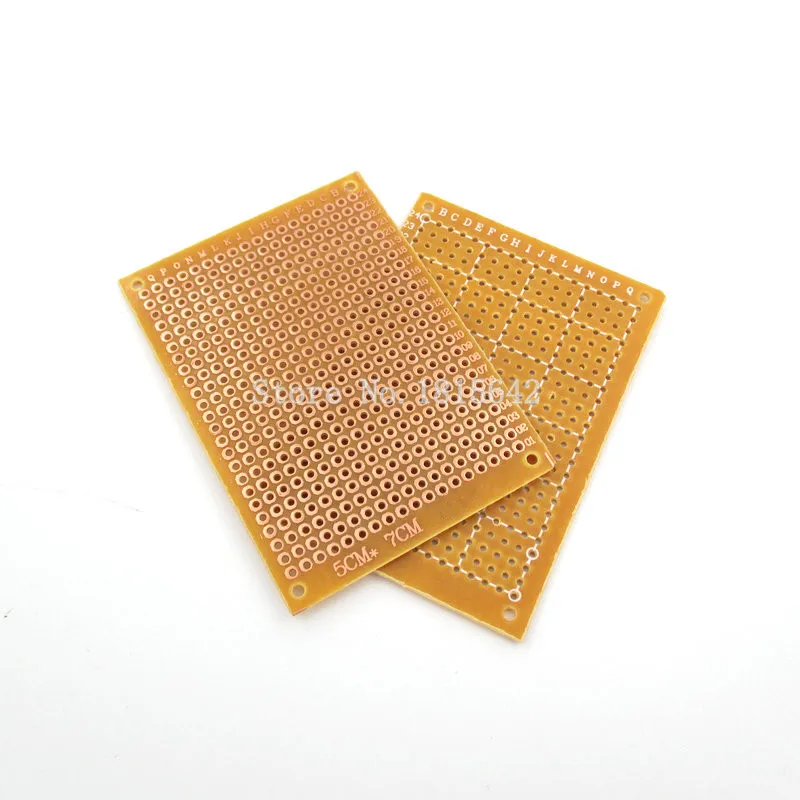 5PCS Prototype Paper Copper PCB Universal Experiment Matrix Circuit Board 5x7cm Boardbread DIY
